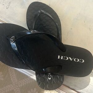 New with box coach flip flops